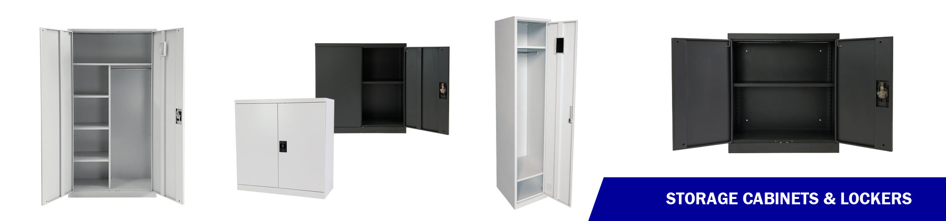 Shop the range of storage cabinets and lockers at Shed&Shelving!