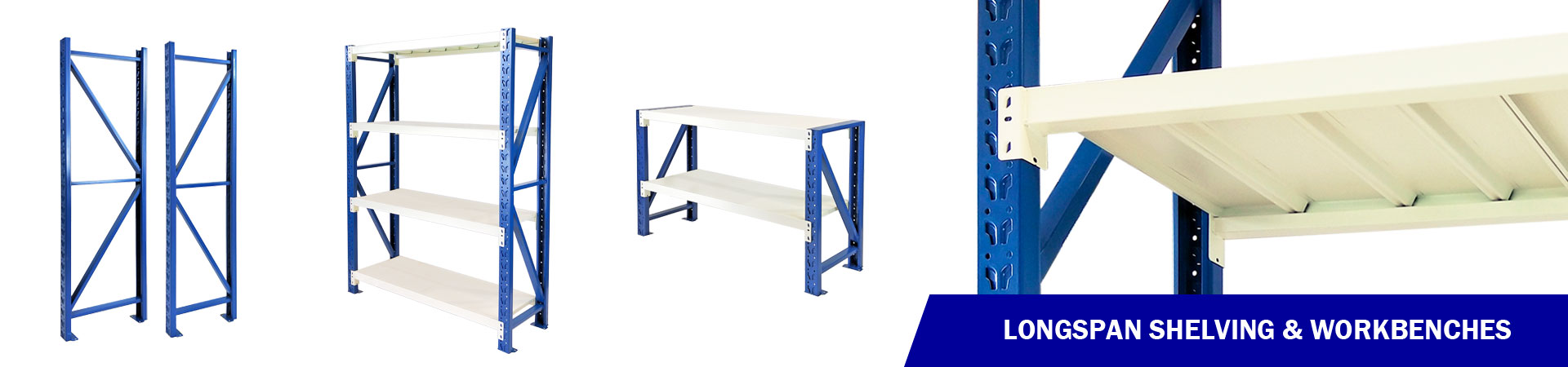 Long span shelving solutions for your garage or workplace!