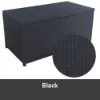 Picture of Outdoor Storage Box Rattan Wicker Medium Black 250L