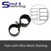 Picture of Wire Shelving Post Clamp - Black