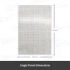 Picture of Metal Pegboard White 990 x 666 (2 pcs)