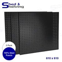 Picture of Metal Pegboard Black 610 x 610 (3 pcs)