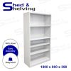 Picture of Metal Open Shelving Unit Light Grey
