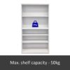 Picture of Metal Open Shelving Unit Light Grey