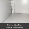Picture of Metal Open Shelving Unit Light Grey