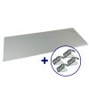 Picture of Metal Stationery Cabinet 900 Additional Shelf with Clips - Light Grey