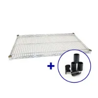 Picture of Wire Shelving 1200mm Additional Shelf with Clips - Chrome