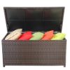Picture of Outdoor Storage Box Rattan Wicker Medium Dark Coffee 250L