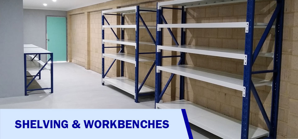 Shelving and workbenches